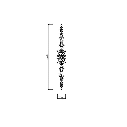 アラベスク9号 | レリーフ | FRP | 無塗装品